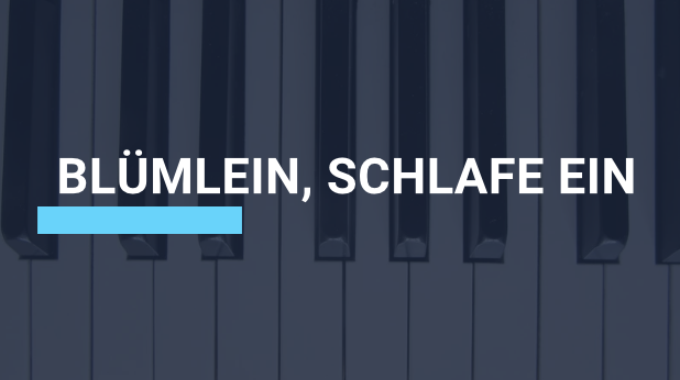Blümlein, schlafe ein