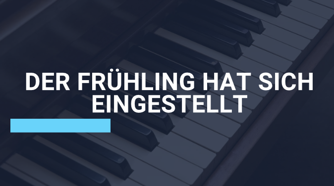 Der Frühling hat sich eingestellt